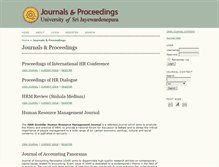 Tablet Screenshot of journals.sjp.ac.lk